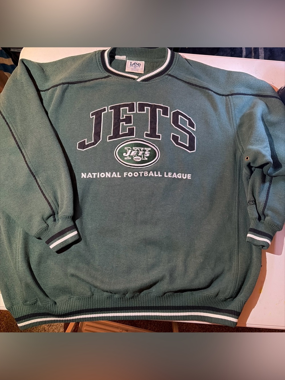 Vintage Lee Sports NY Jets NFL Heavyweight Crewneck
